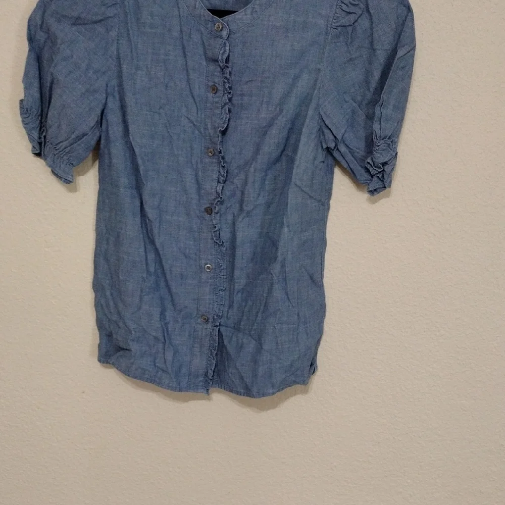 J. Crew Blue Button Down Shirt - Picture 5 of 13